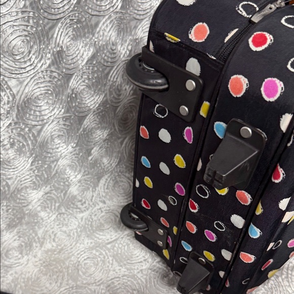 Baggallini Black Travel Bag with Colorful Dots 2pc - Picture 11 of 13